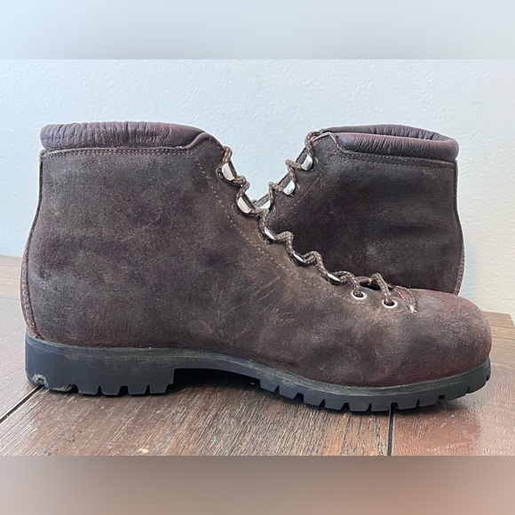 Calzaturificio The Alps By Fabiano Brown Leather Hiking Boots Womens size 8.5 N - Picture 6 of 13